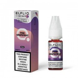 Pink Grapefruit Nic Salt E-Liquid by Elf Bar Elfliq Salts 10ml
